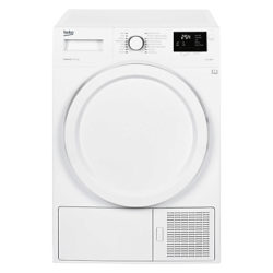 Beko DHY7340W Heat Pump Tumble Dryer, 7kg Load, A++ Energy Rating, White